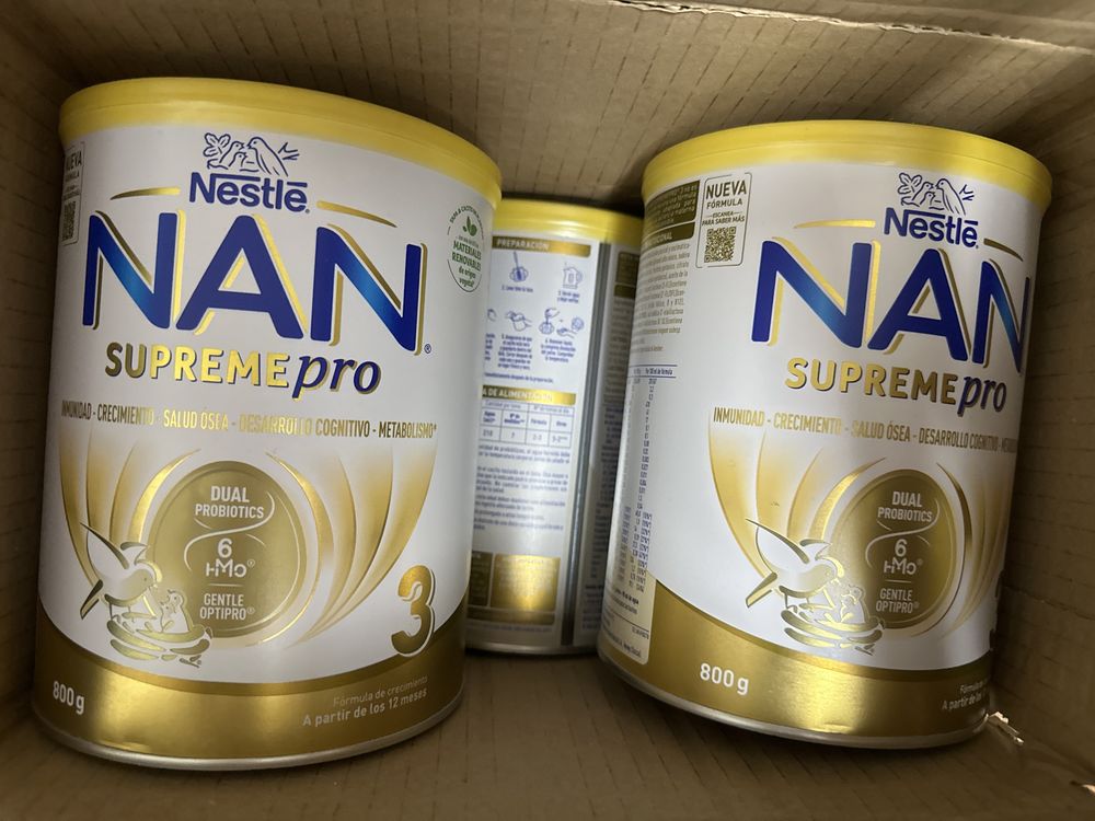 Суміш Nan Supreme Pro 3(800г)молочная смесь Нан Суприм Про с 12мес.