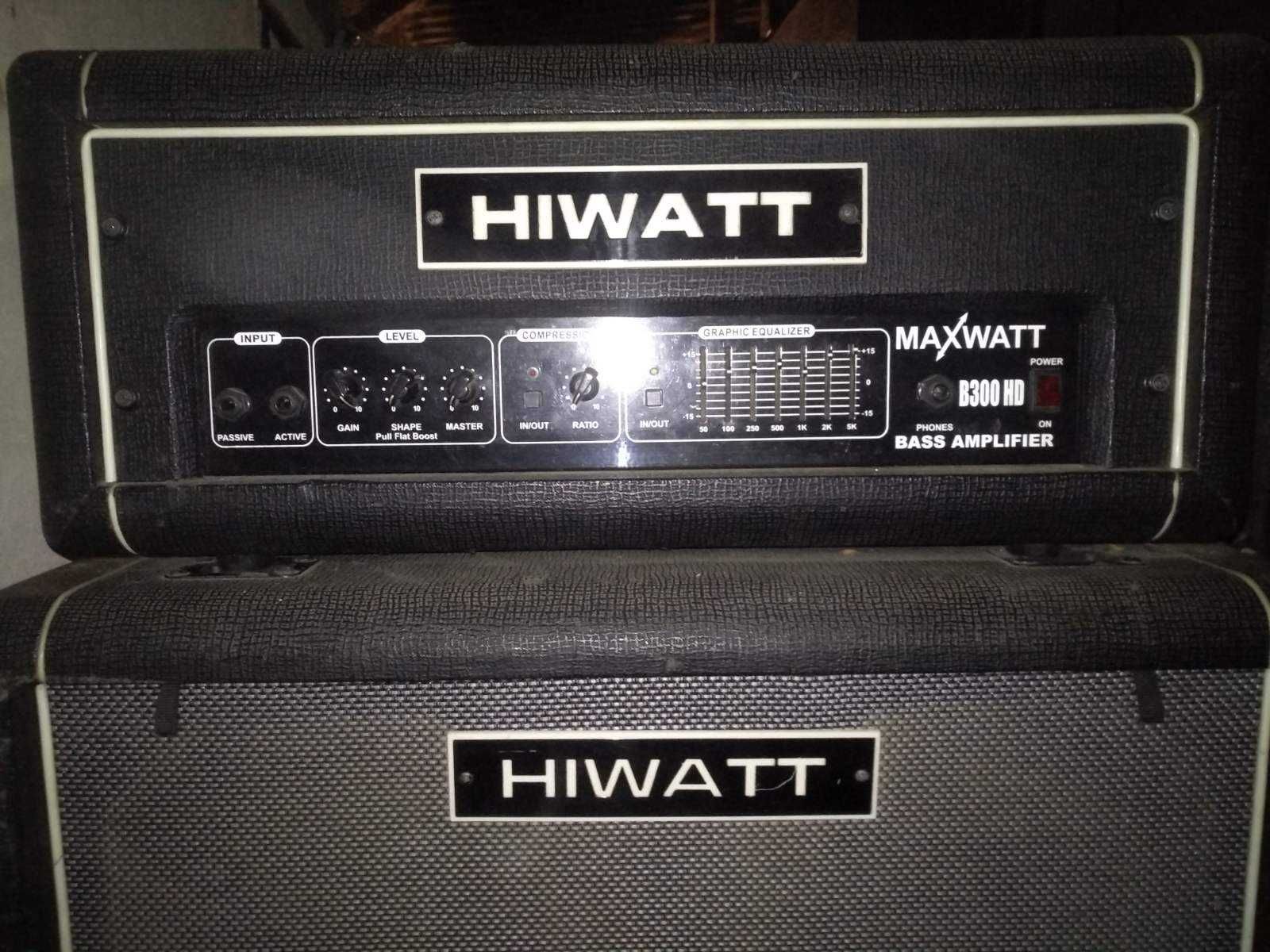 Басовий стек HiWatt B300HD B410 B115 голова з двома кабінетами Обмін