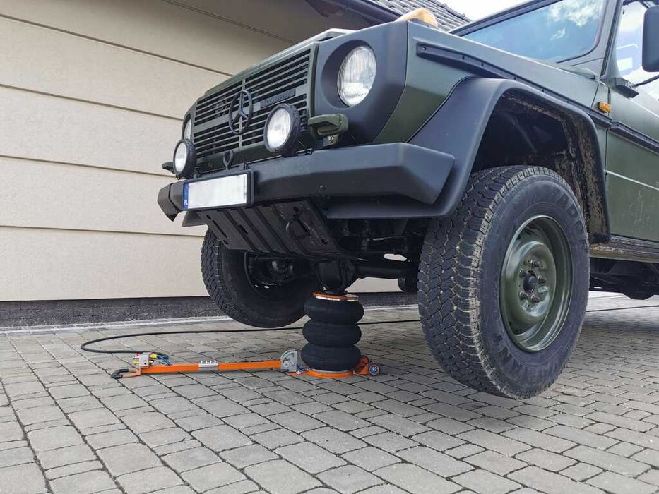 Домкрат пневматиний 6 тон, підкатний M80135, жаба, подушка