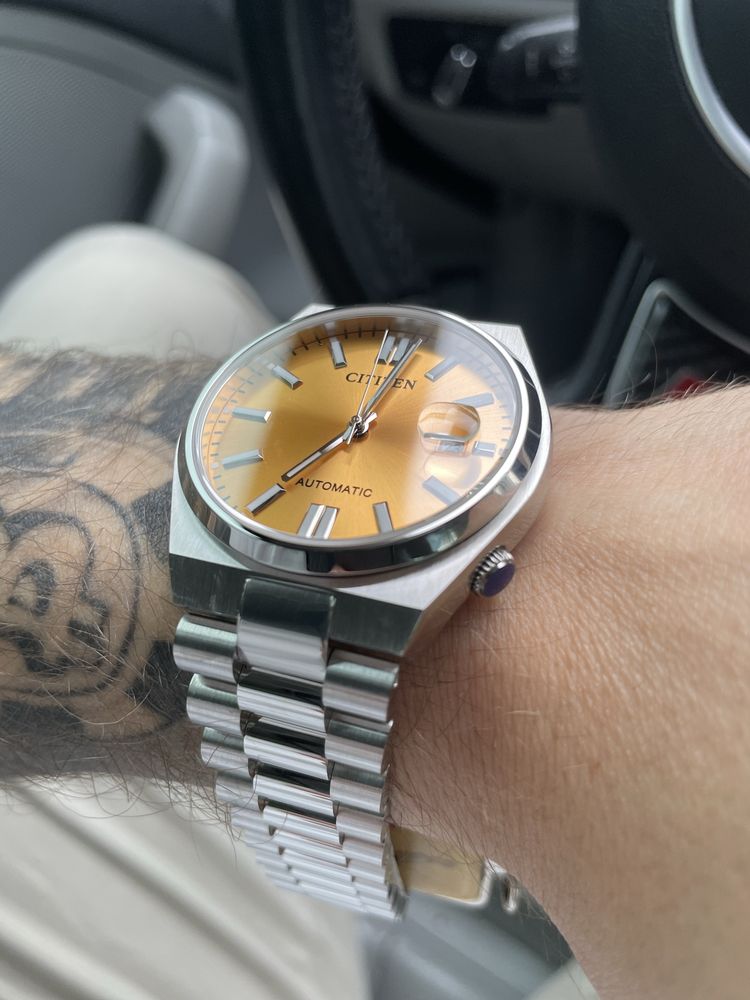 Zegarek Citizen Tsuyosa żółty Automatyczny NJ0150-81Z