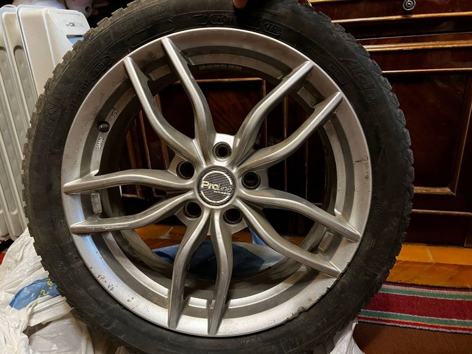 Диски с зимней резиной 5х112 r17 225/45/17 (audi a3)