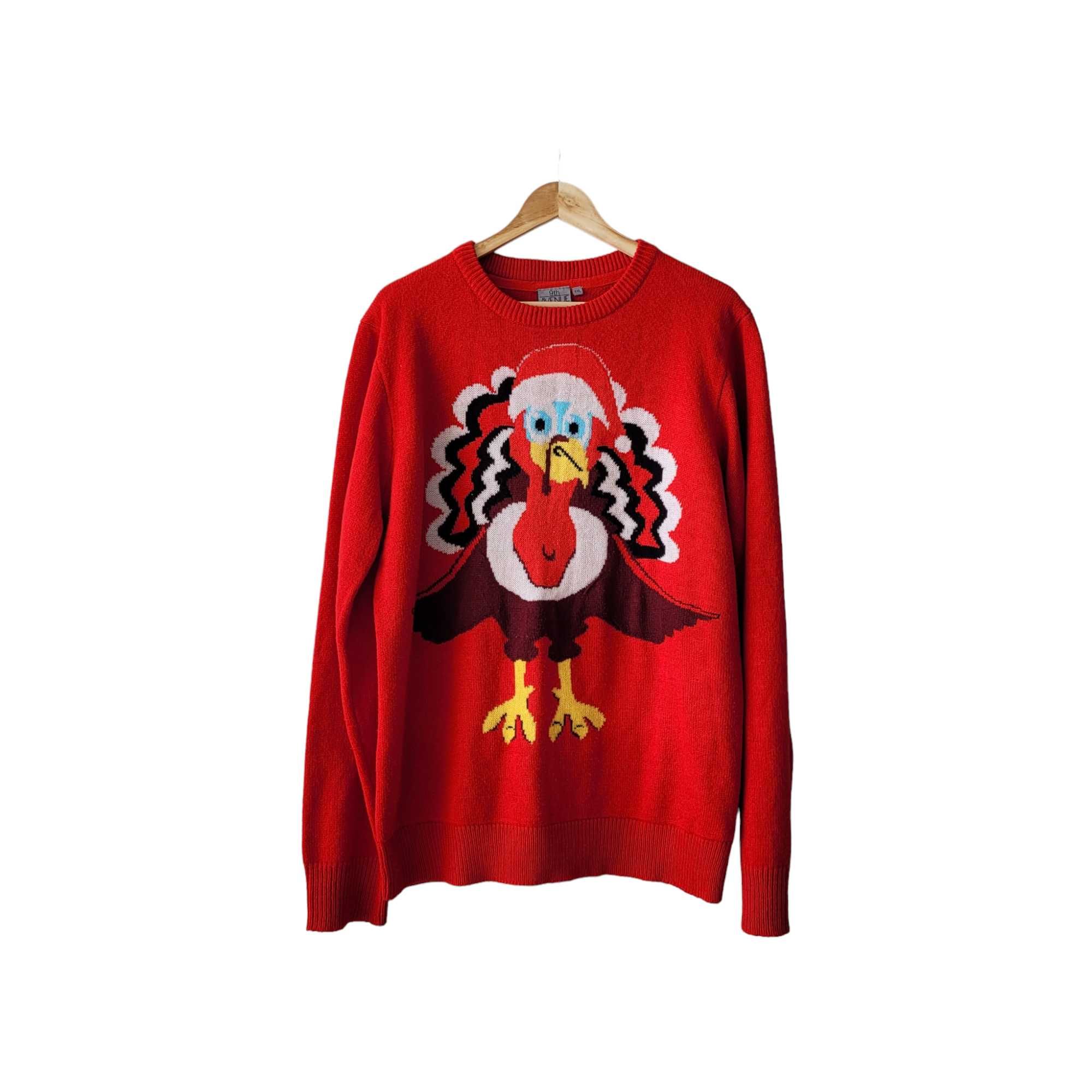 Sweter świąteczny z indykiem XL Boże Narodzenie święta zimowy unisex