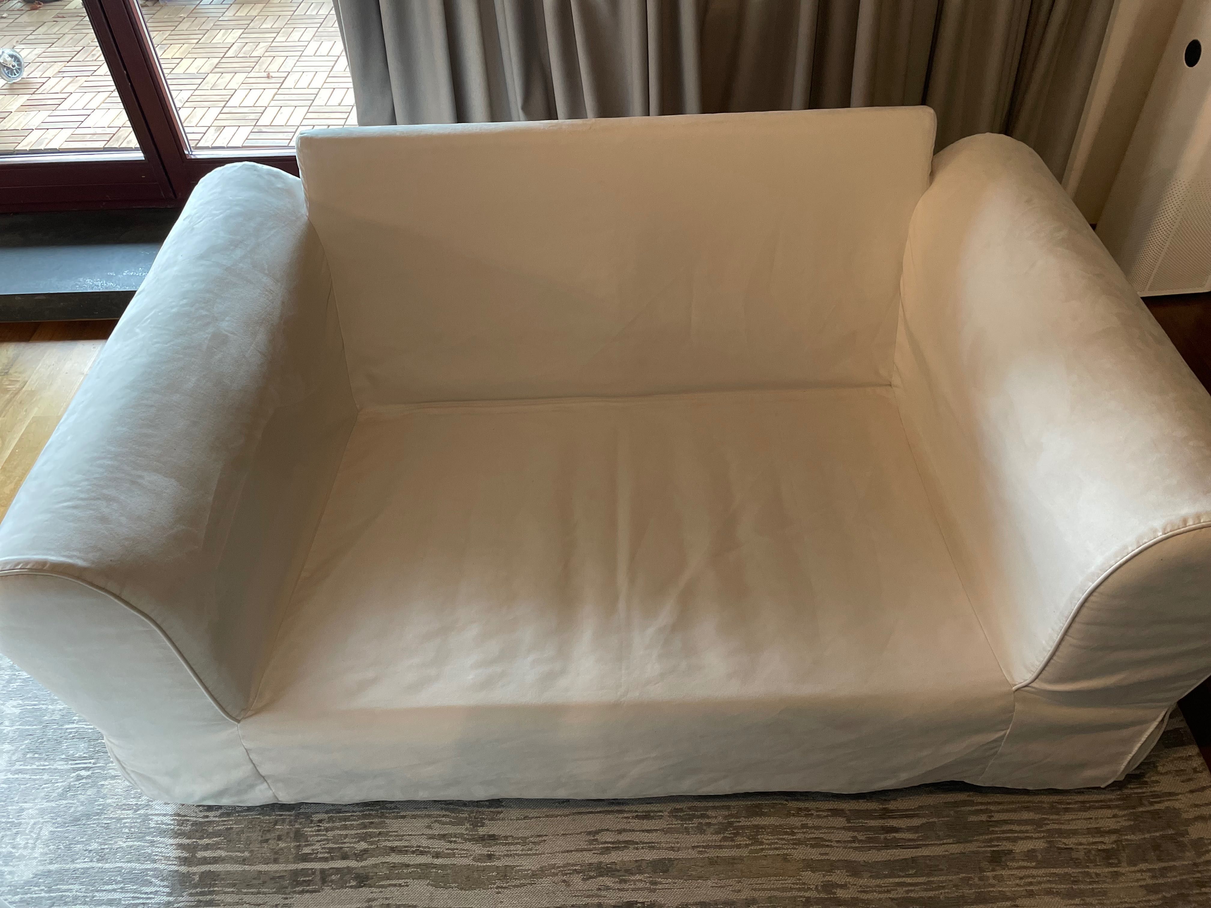 Sofa Dwuosobowa Almii Decor Westwing Kremowa Beżowa Ikea