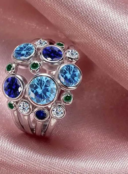 925 Серебряное Женское Классическое Модное Кольцо