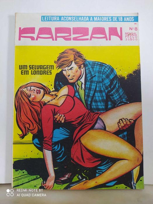 KARZAN Banda Desenhada adultos, anos 70. Coleção completa com 39 nºs
