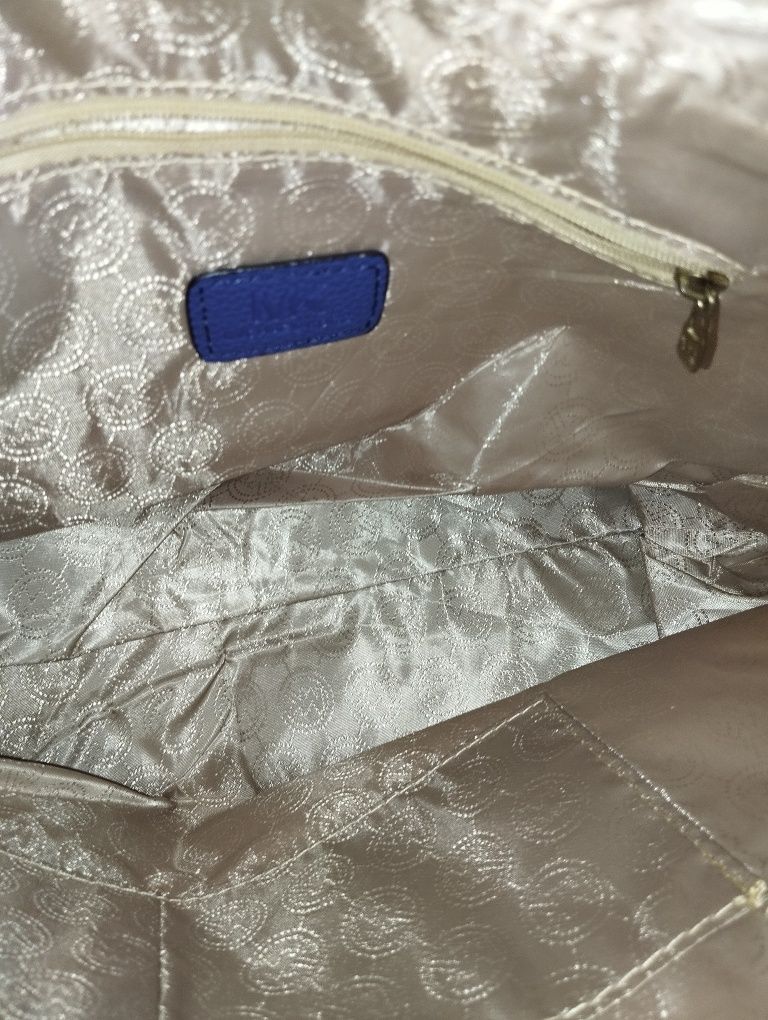 Michael Kors chabrowa duża torba shopperka
