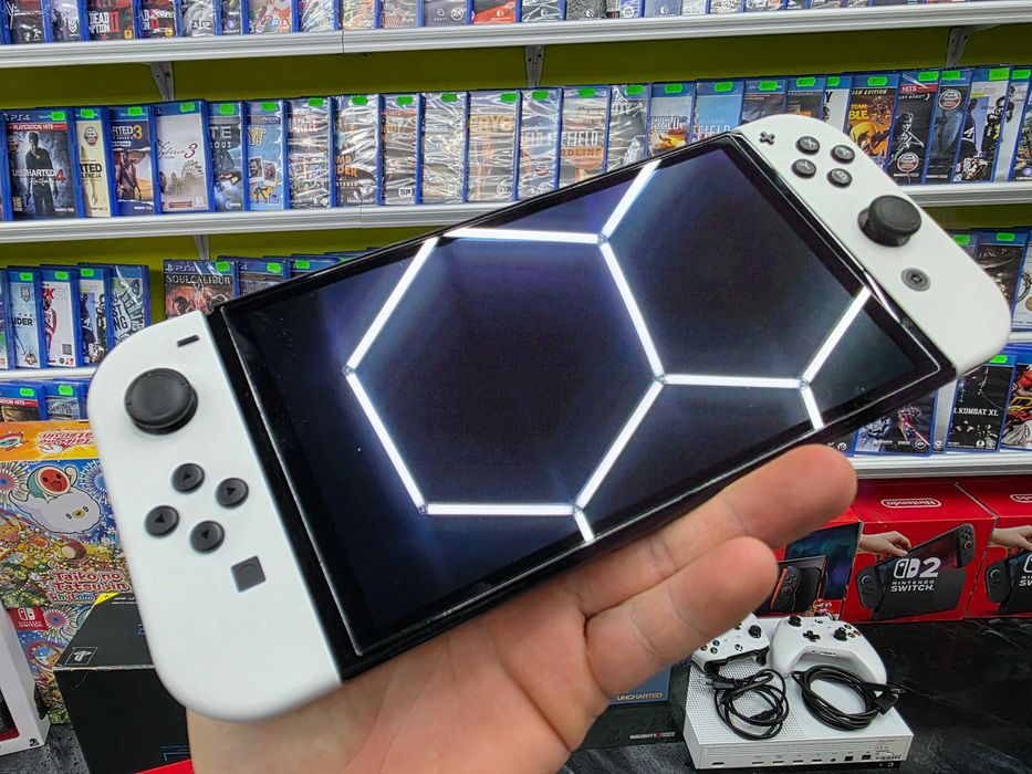 Konsola Nintendo Switch OLED + 4 gry + Gwarancja 12 mc SKLEP ZAMIANA