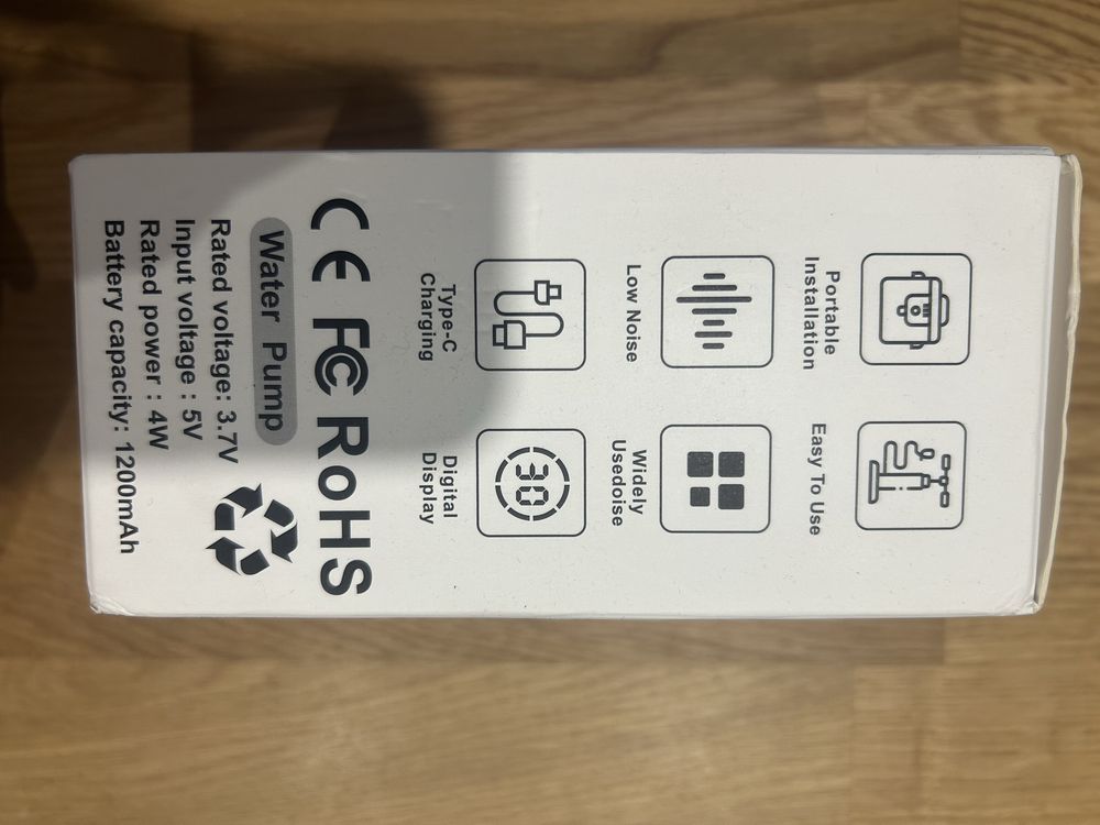Elektryczna pompka do butli z wodą baniaka ładowana USB