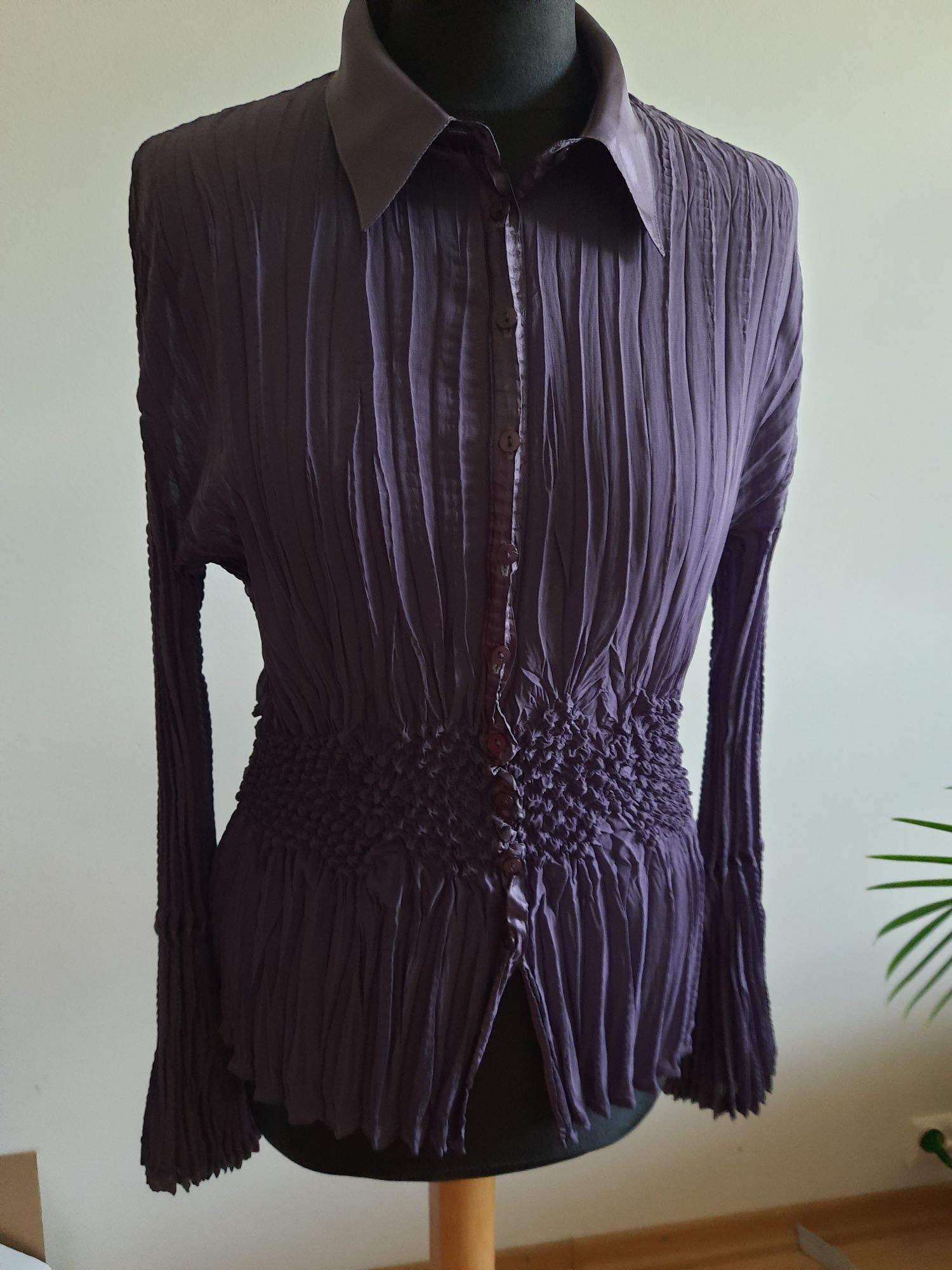 Bluzka 38 vintage fiolet