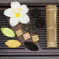 Китайский чай пуэр (шен и шу), смола пуэра шу (Ча Гао)