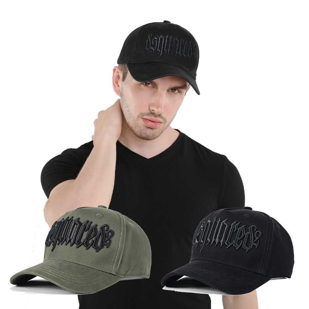 Czapka Bejsbolówka DSQUARED2 Czarna / Czarne Napisy