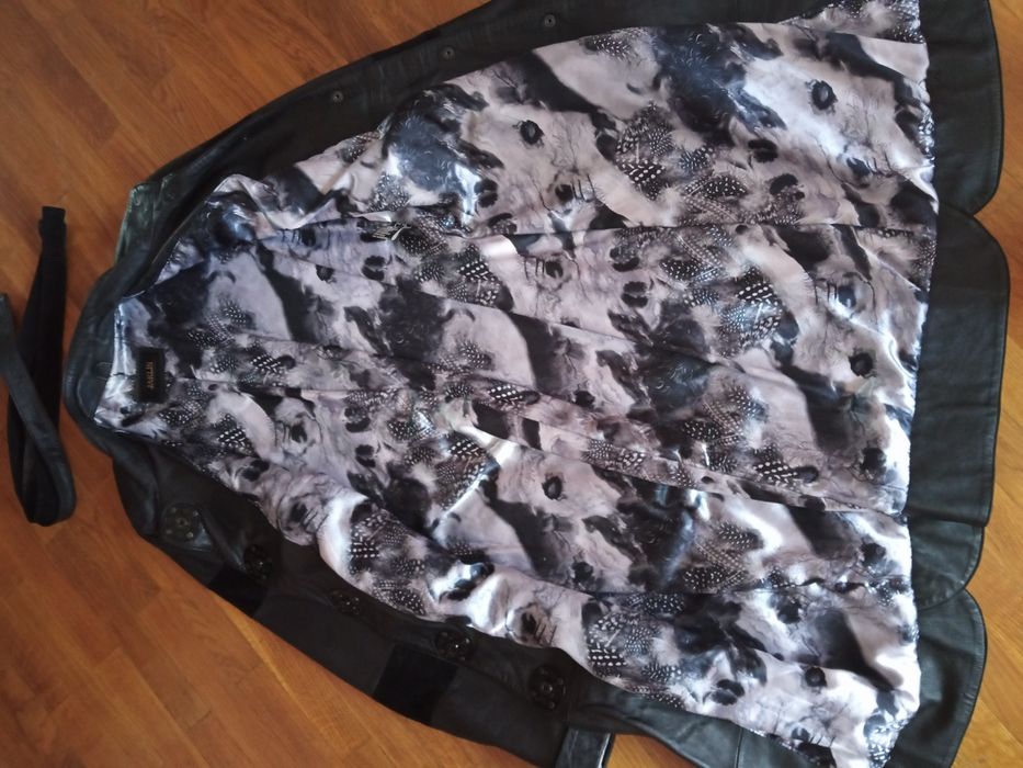 Плащ, тренч, натуральна шкіра, розмір 46,