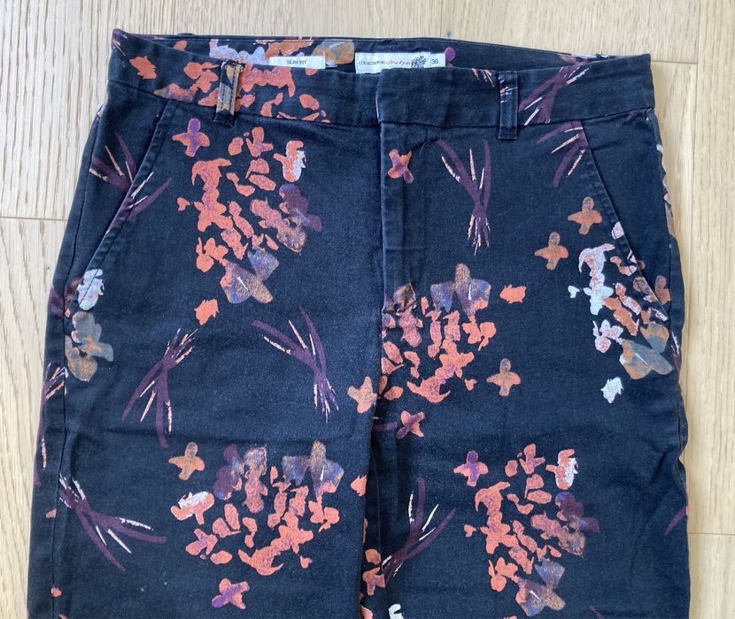 Spodnie czarne wzory slim fit do kostki chinosy Jackpot r. 36