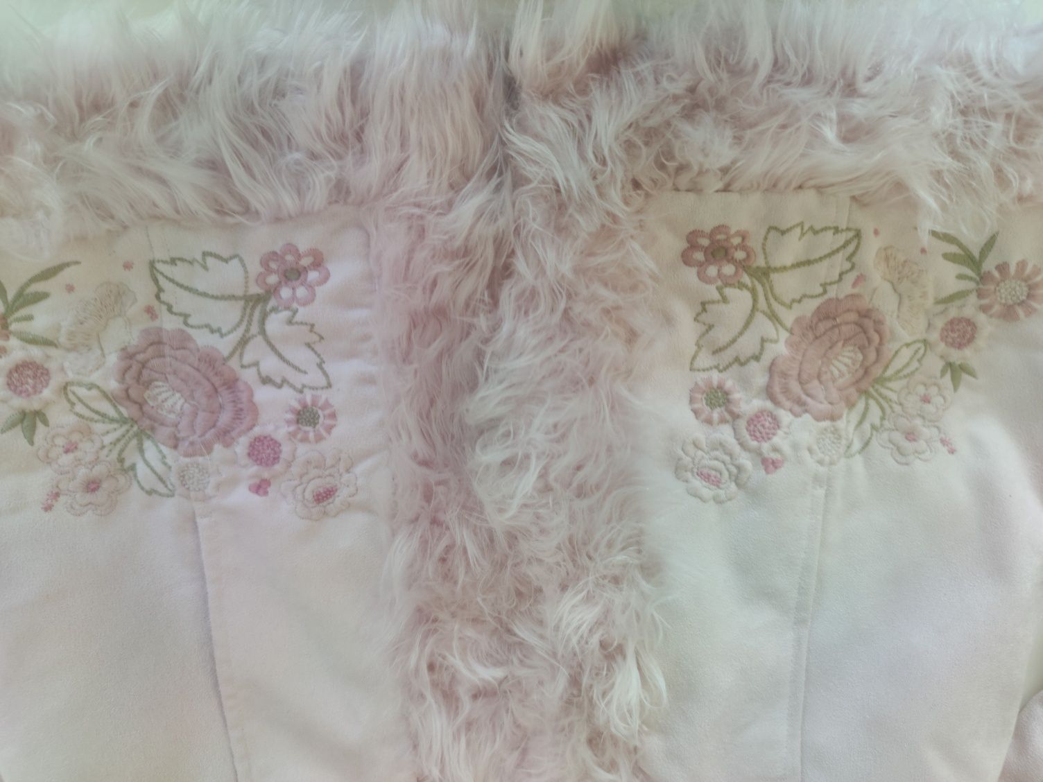 Płaszczyk z futerkiem H&M 8-9lat 134cm