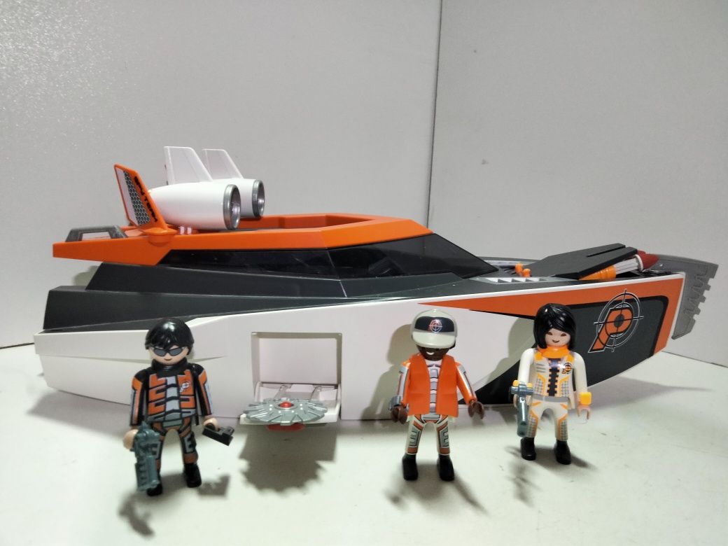 Playmobil Top Agents łódź patrolowa