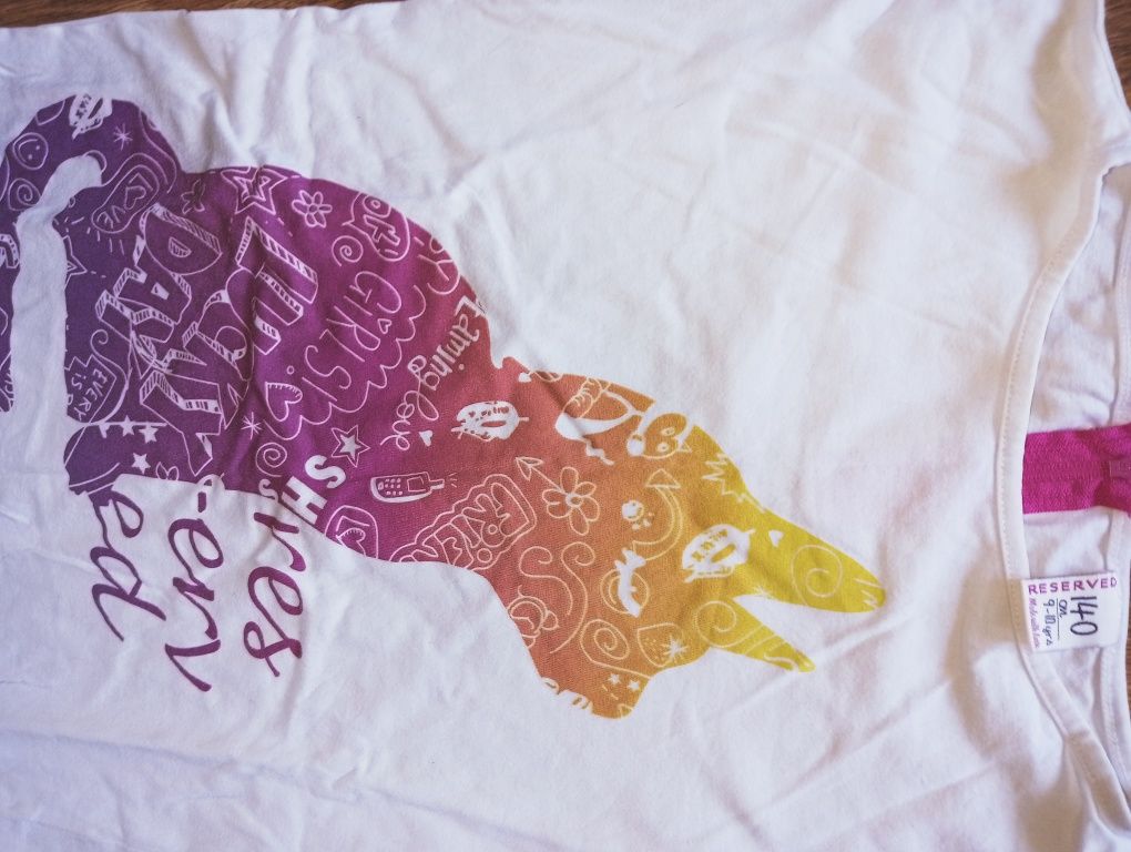 10 t-shirt'ów rozm 134/140 + gratis