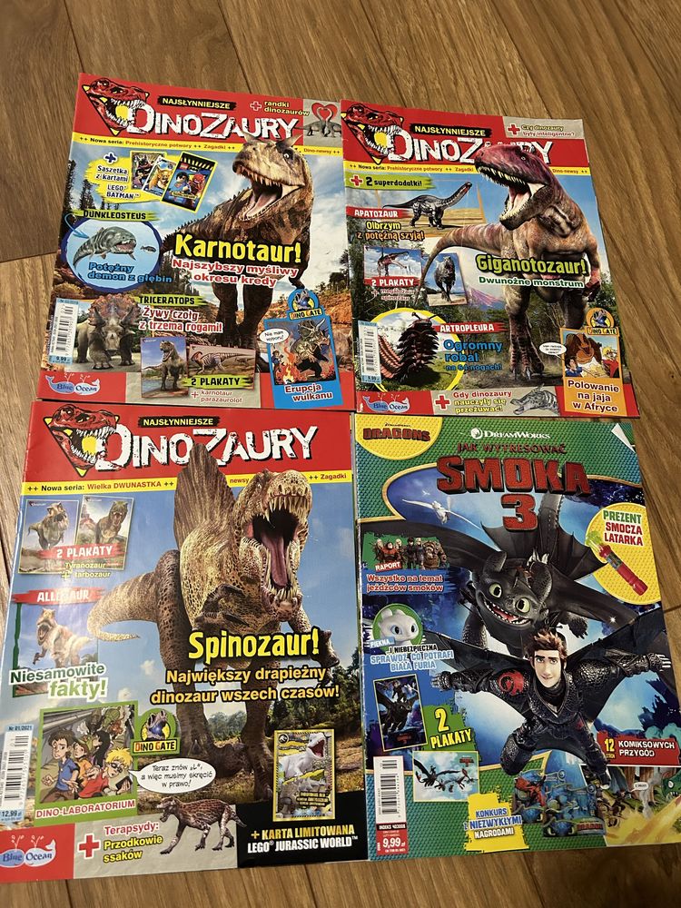 12 dinozaurów w jajku +4 gazetki