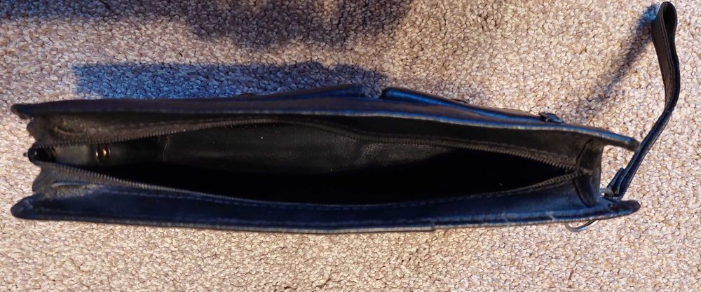 Skórzana SASZETKA męska - do ręki