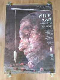 Plakaty filmowe RIFF-RAFF Ken Loach projekt Sadowski Oryginał z 1995 r