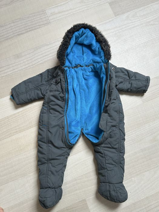 Ciepły miś kombinezon dla niemowlaka 6-9 mce