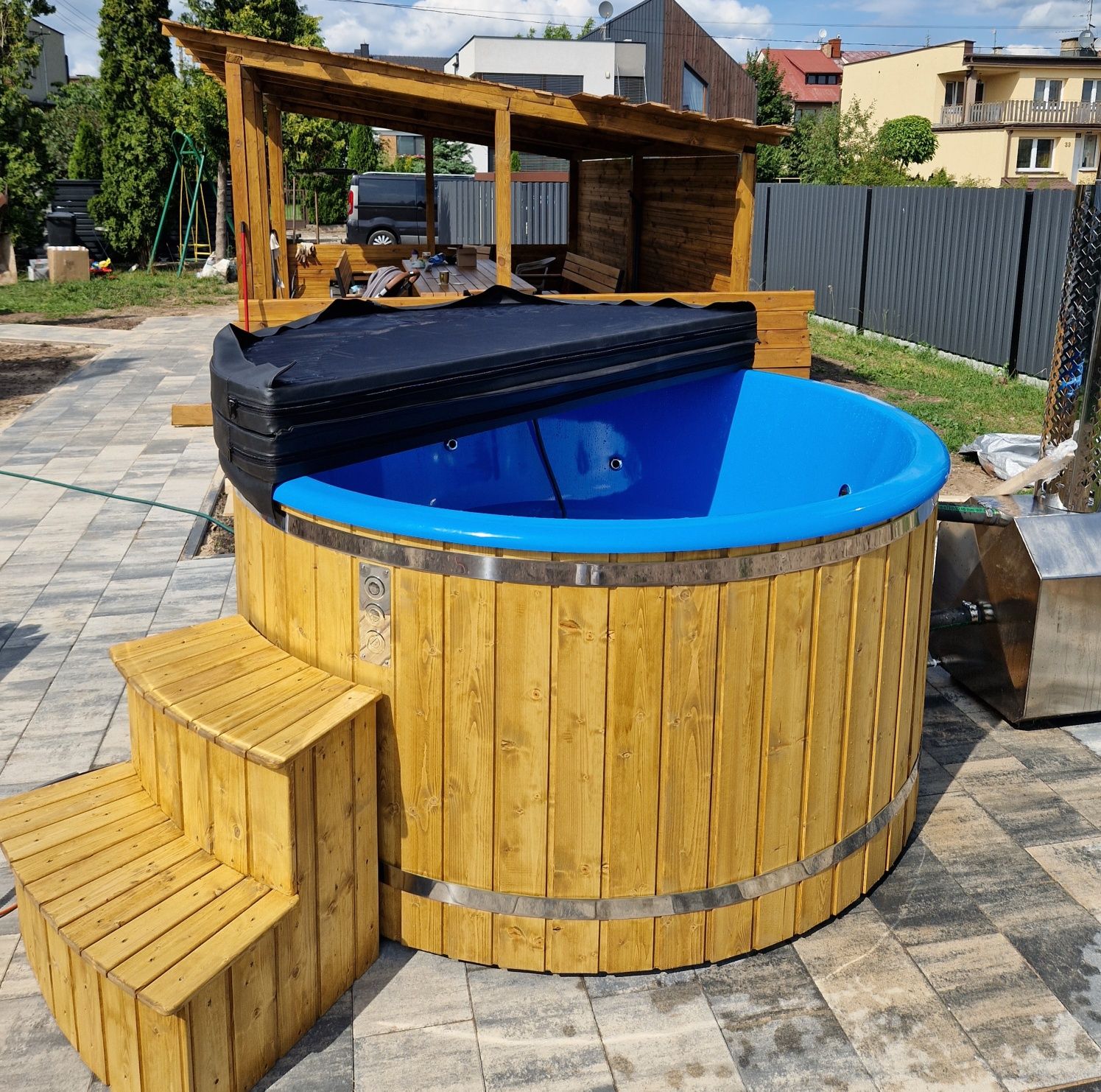 Balia bania ogrodowa CAŁA POLSKA OD REKI jacuzzi KOMPLETNA
