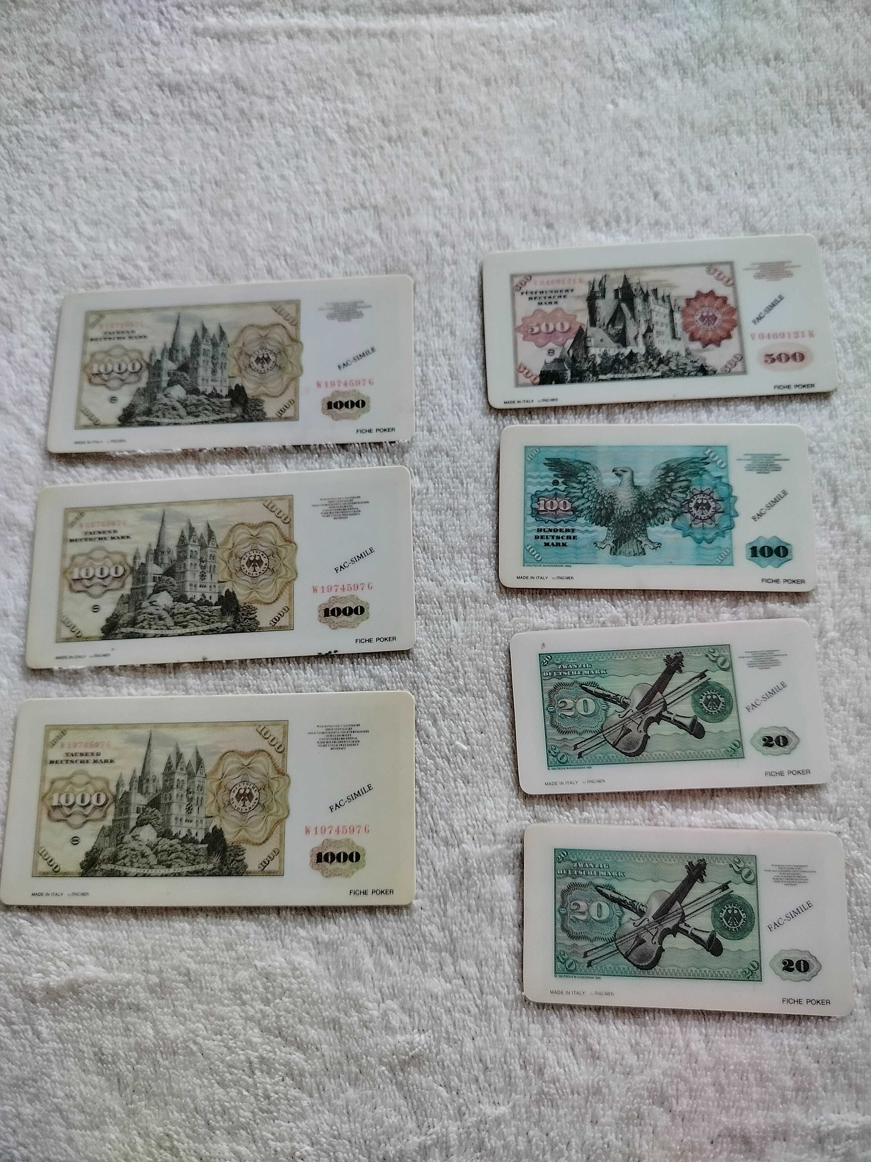 zestaw banknotów marki z Niemiec plastykowe