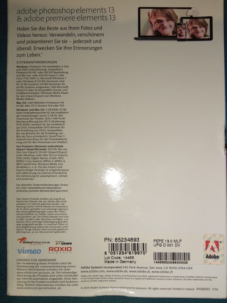 Adobe Photoshop Elements 13 & Premiere Elements 13 Win