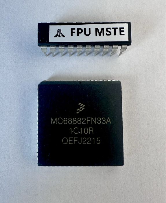 Koprocesor MC68882FN33A do ATARI Mega STE + układ GAL