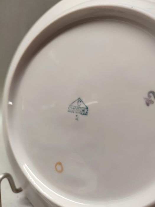 Talerze obiadowe głębokie Chodzież Roman Marmurek PRL Porcelana