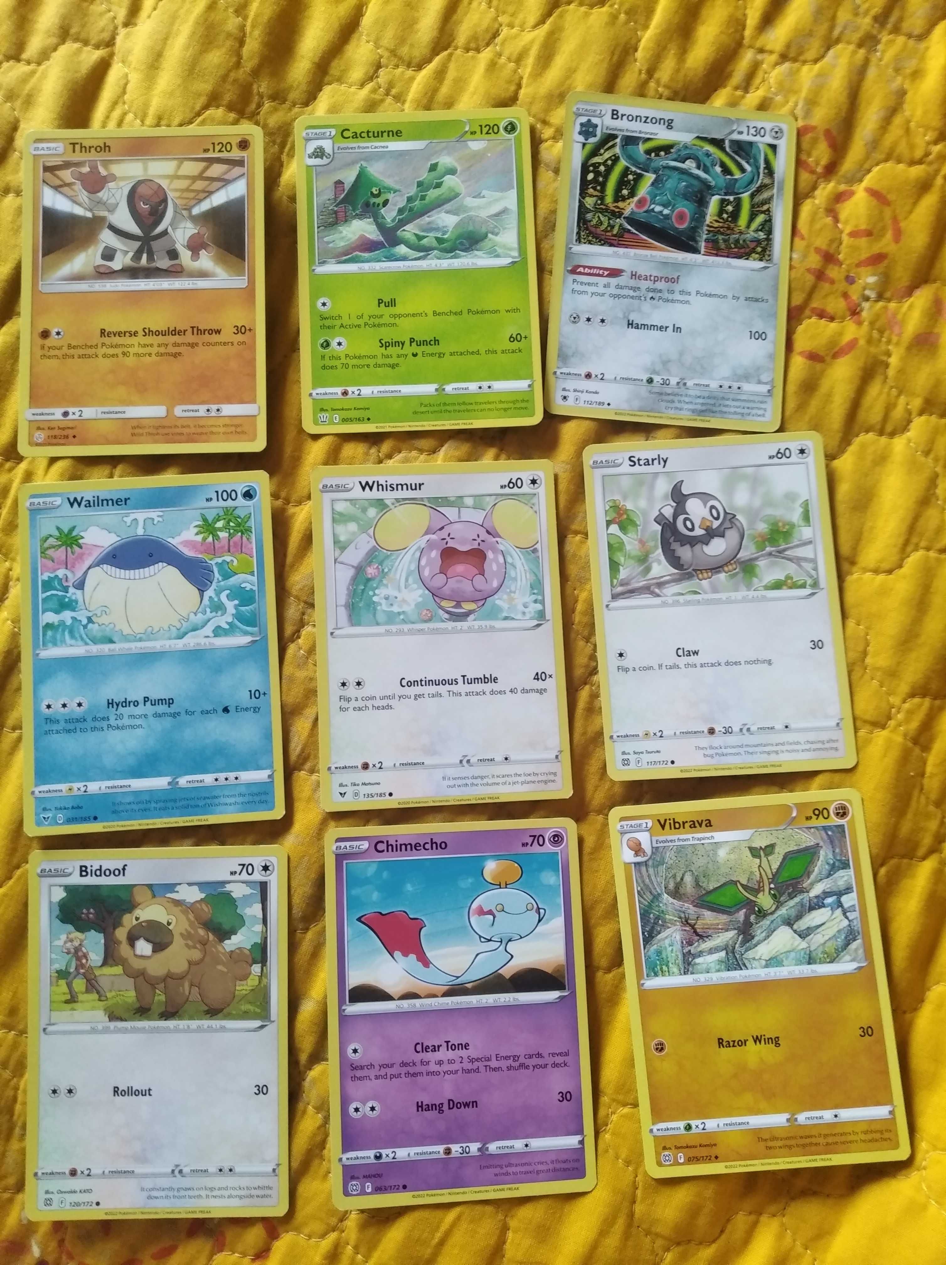 Cartas Pokemon variadas