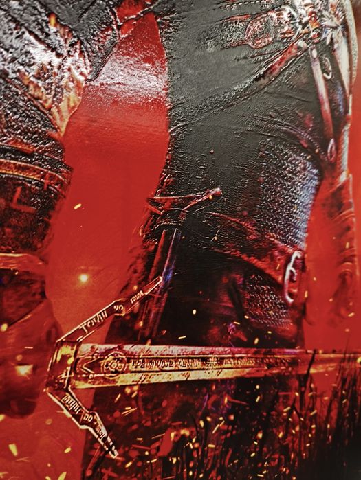 Displate metalowy plakat The Witcher Wiedźmin textra 3D  68/48cm