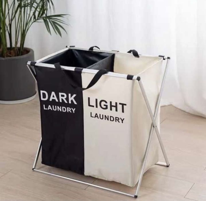 Корзина для сортировки белья 2 отдела