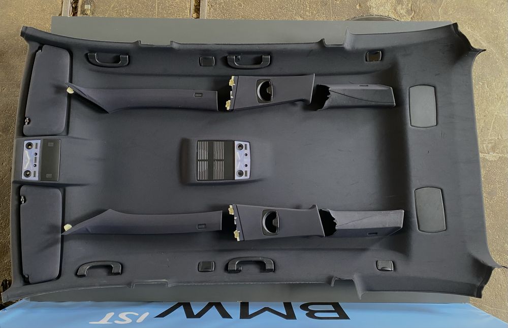 Чорний Потолок BMW E61 E60 Універсал Чорна Стеля Комплект Плафон