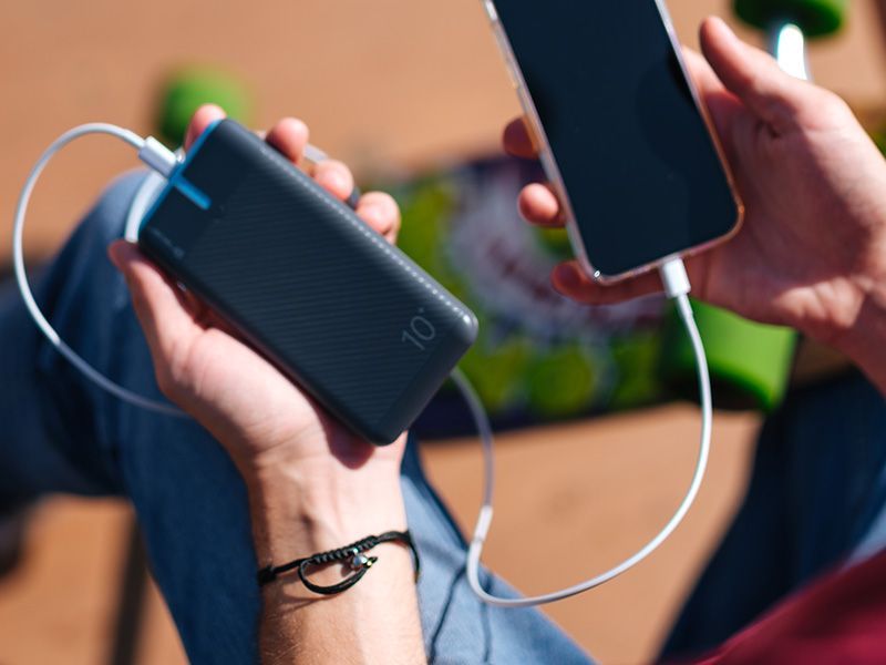 Powerbank Tracer EnerGo 10000mAh Szary/Niebieski