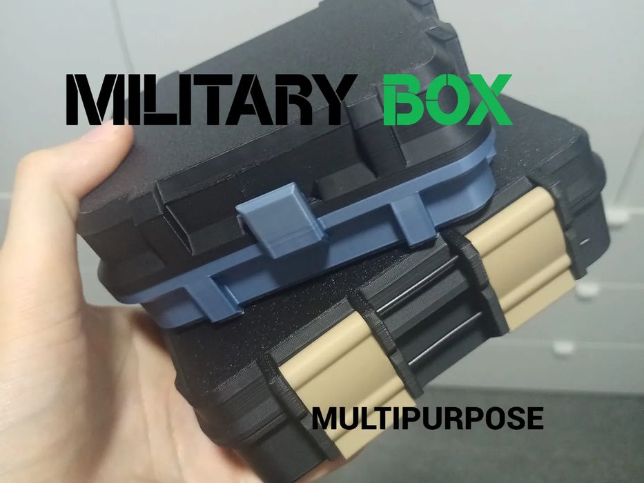 Caixa Militar Multiusos Resistente e Segura