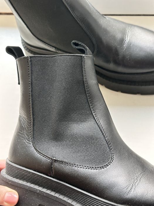 Чоботи без утеплення, шкіра