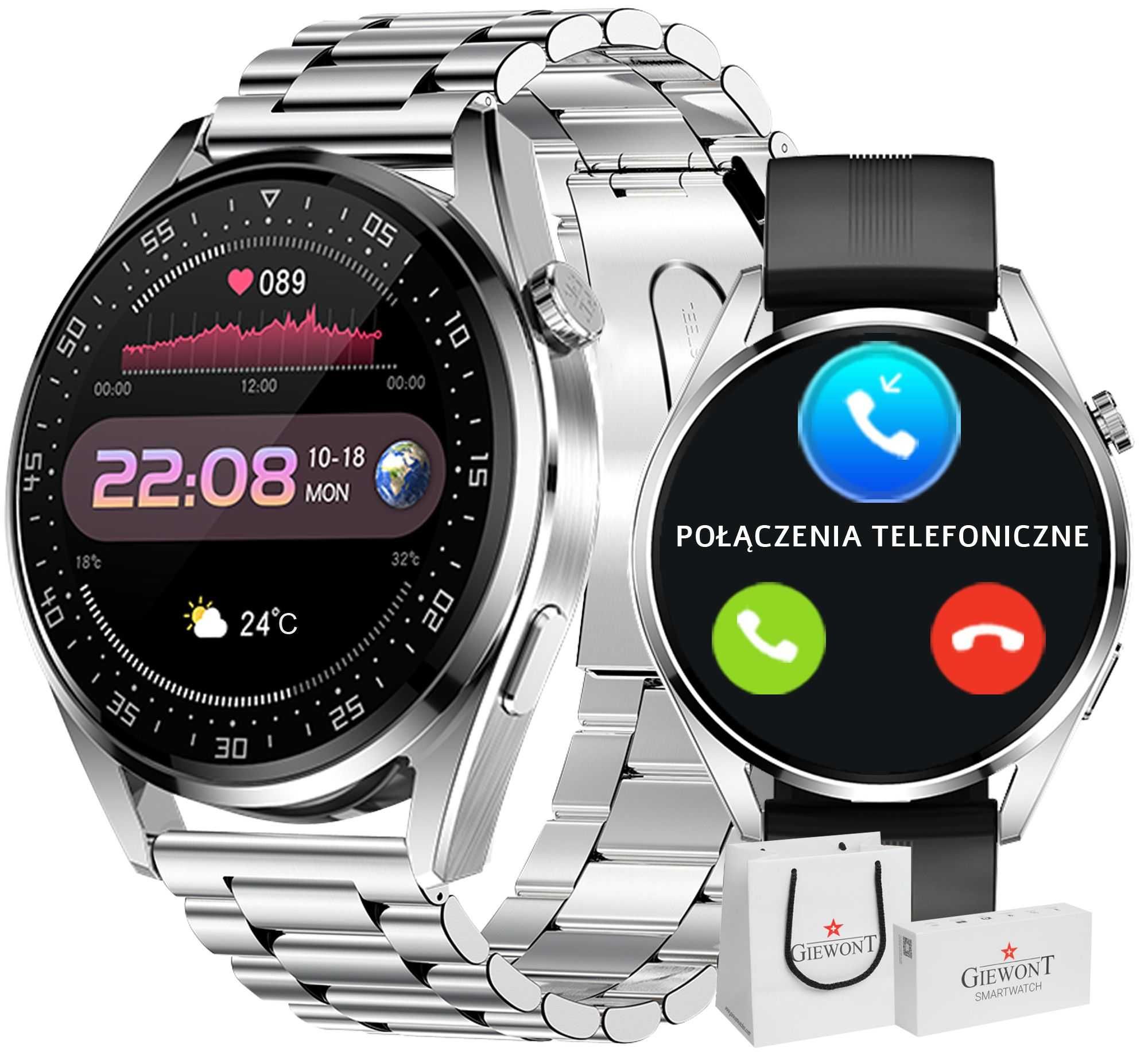 Smartwatch Giewont Vertex SmartCall GW450-4 Silver