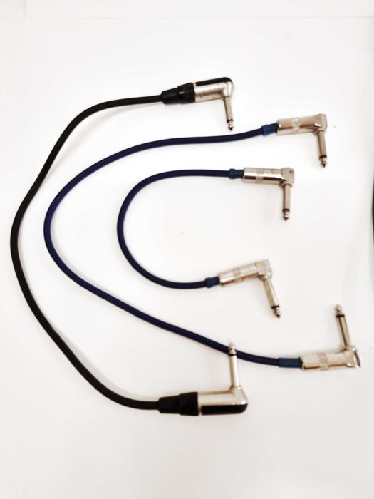 22 cabos de ligação para pedais de guitarra, baixo e sintetizadores