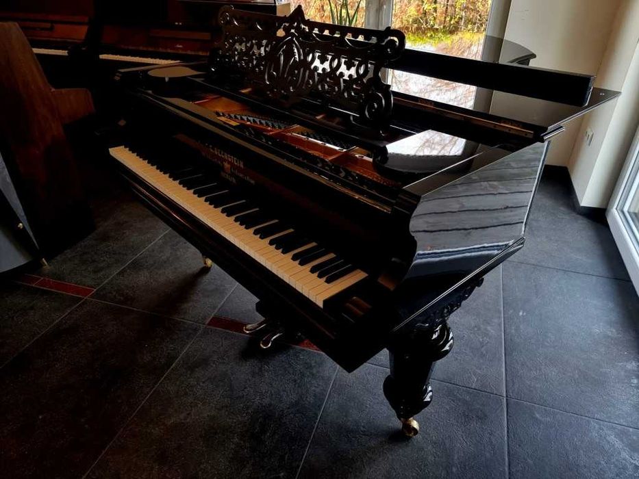 Fortepian C. BECHSTEIN dł. 200cm 1894r piękny CZARNY POŁYSK