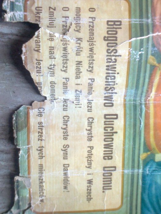 obraz stary Blogoslawienstwo Duchowe Domu unikat starocie