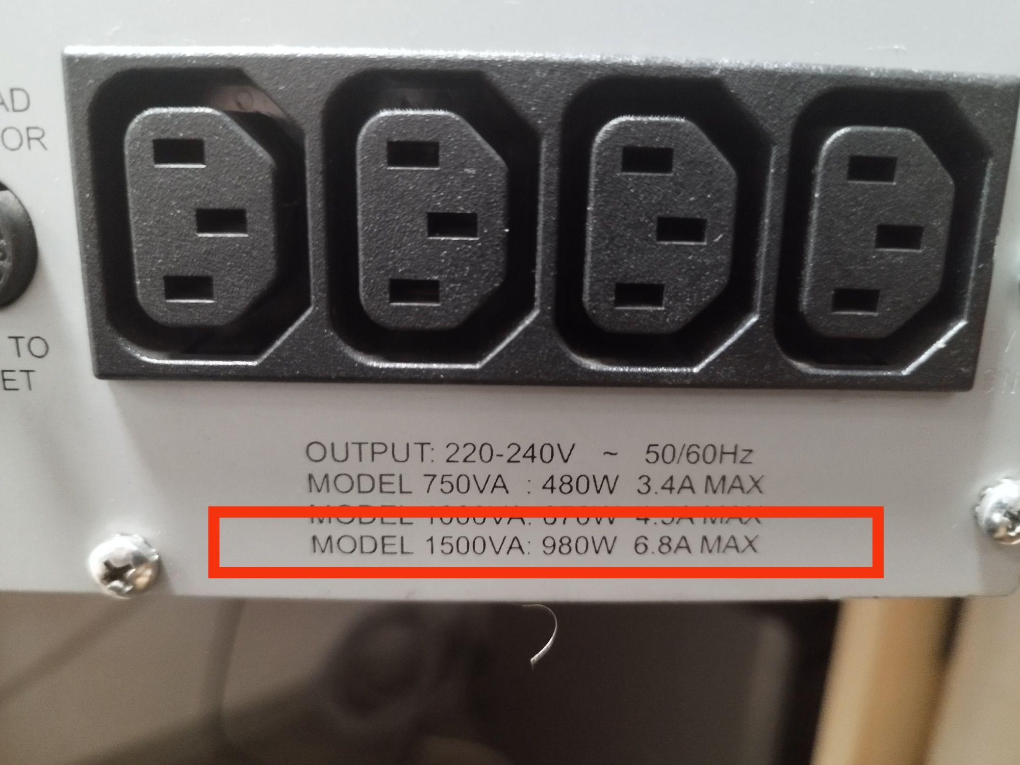 UPS APC 1500VA / 980W RACK pełny sinus