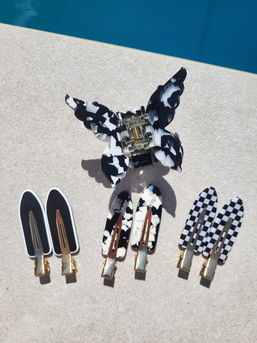 Заколка зажим що не заламує волосся, прищіпка для волосся, затискач