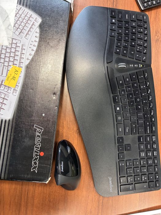 Perixx 612 W ergonomiczna bezprzewodowa klawiatura i myszka