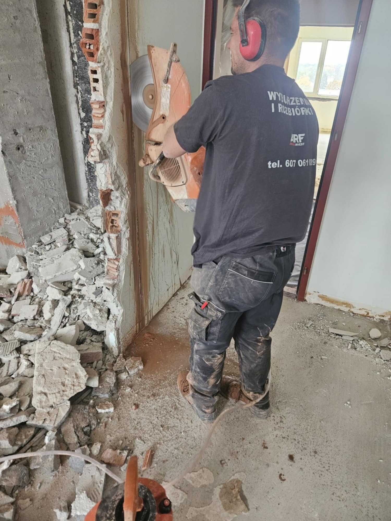 rozbiórki, wyburzenia, demontaż, kucie cięcie betonu, remonty