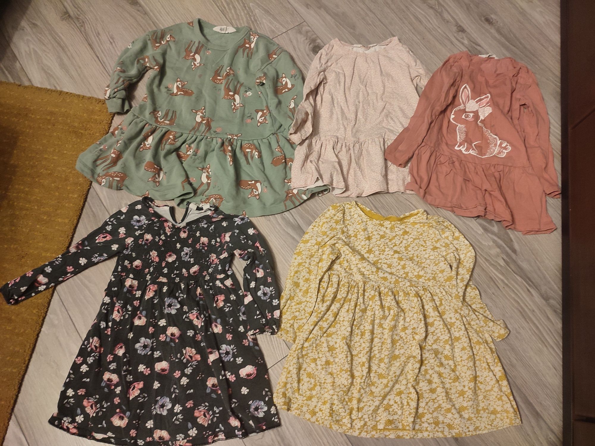 Używane ubrania dla dziewczynki rozmiar 92-98 jesień-zima