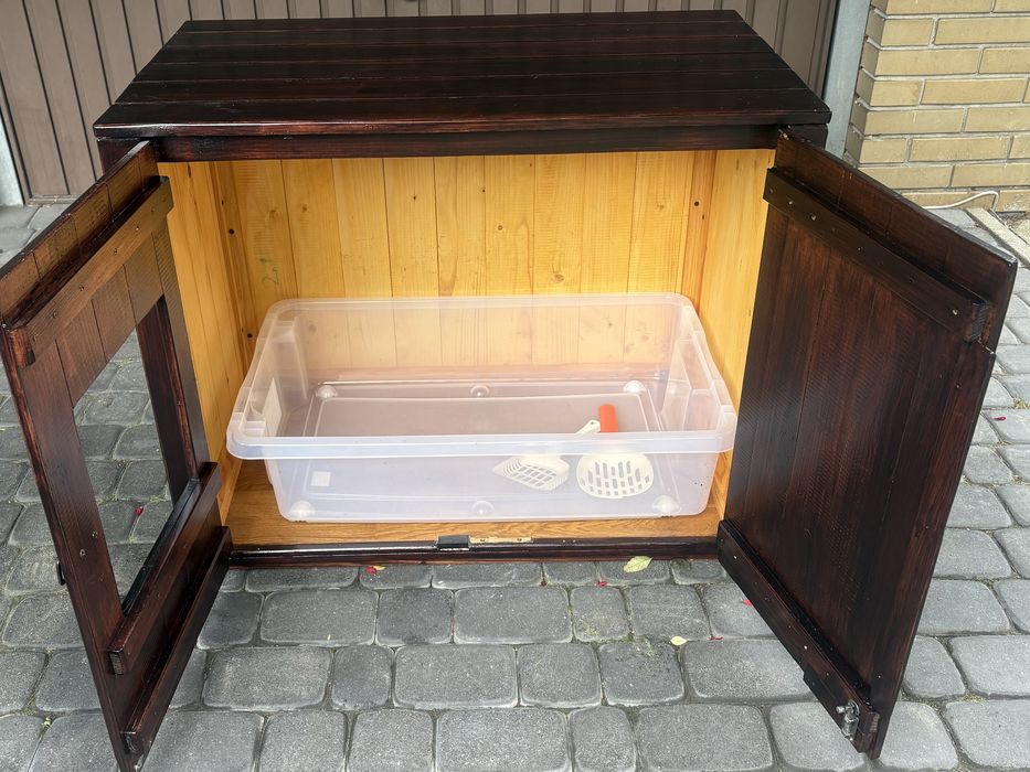 Meblowa kuweta XXL dla kota, komoda kuweta dla Maincoon