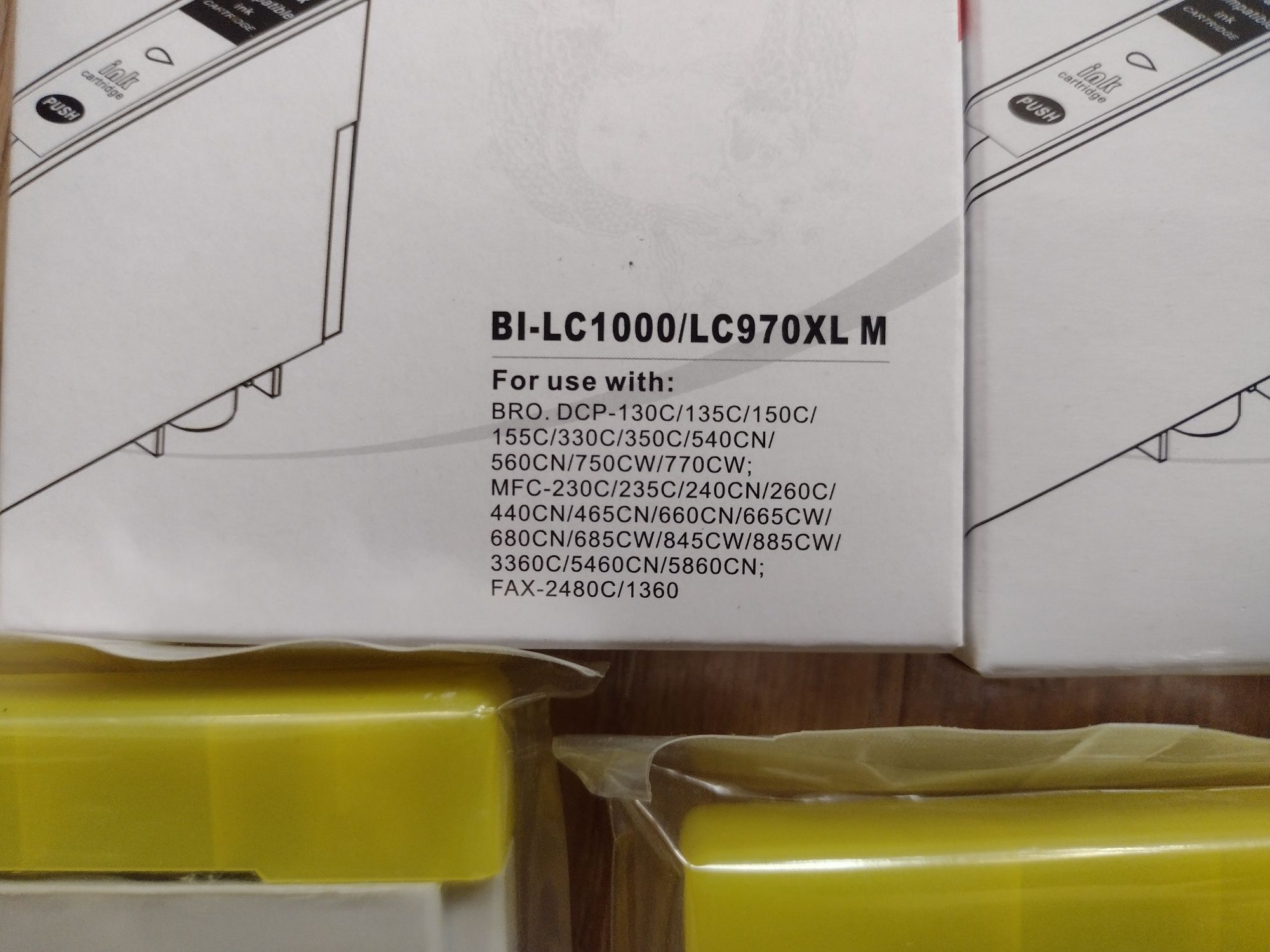 Zamienniki tuszy BI-LC1000 / LC970XL C 4XBLACK 1XMAGENTA 1XCYAN 1XYELL