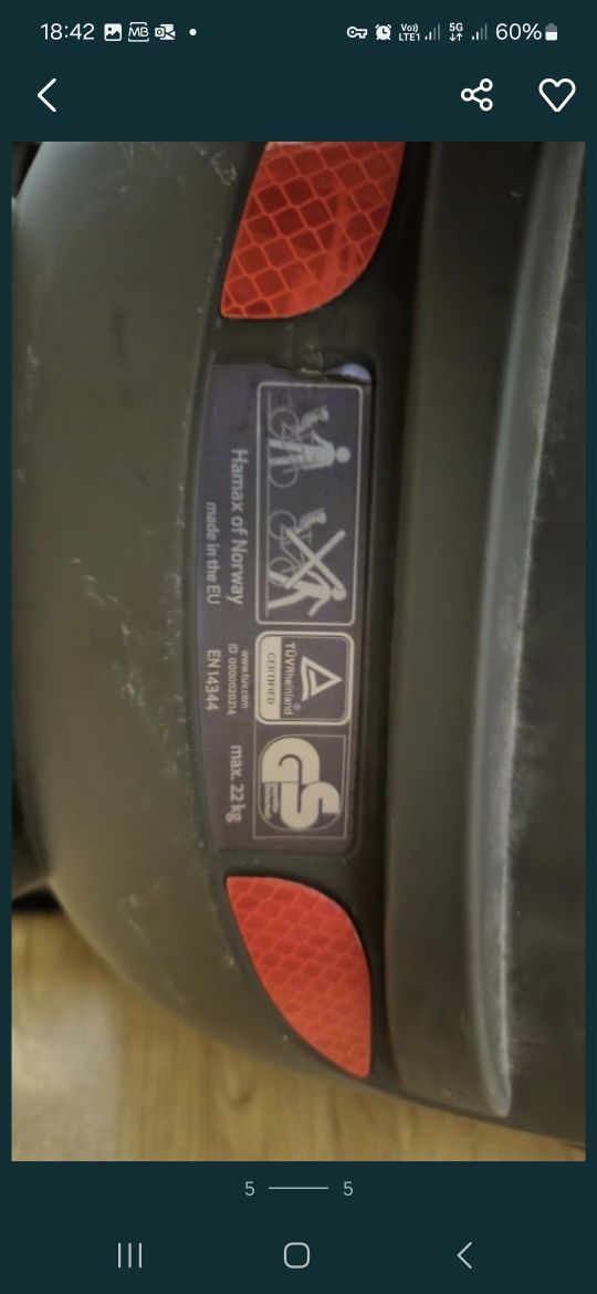 Hamax cadeira bicicleta criança