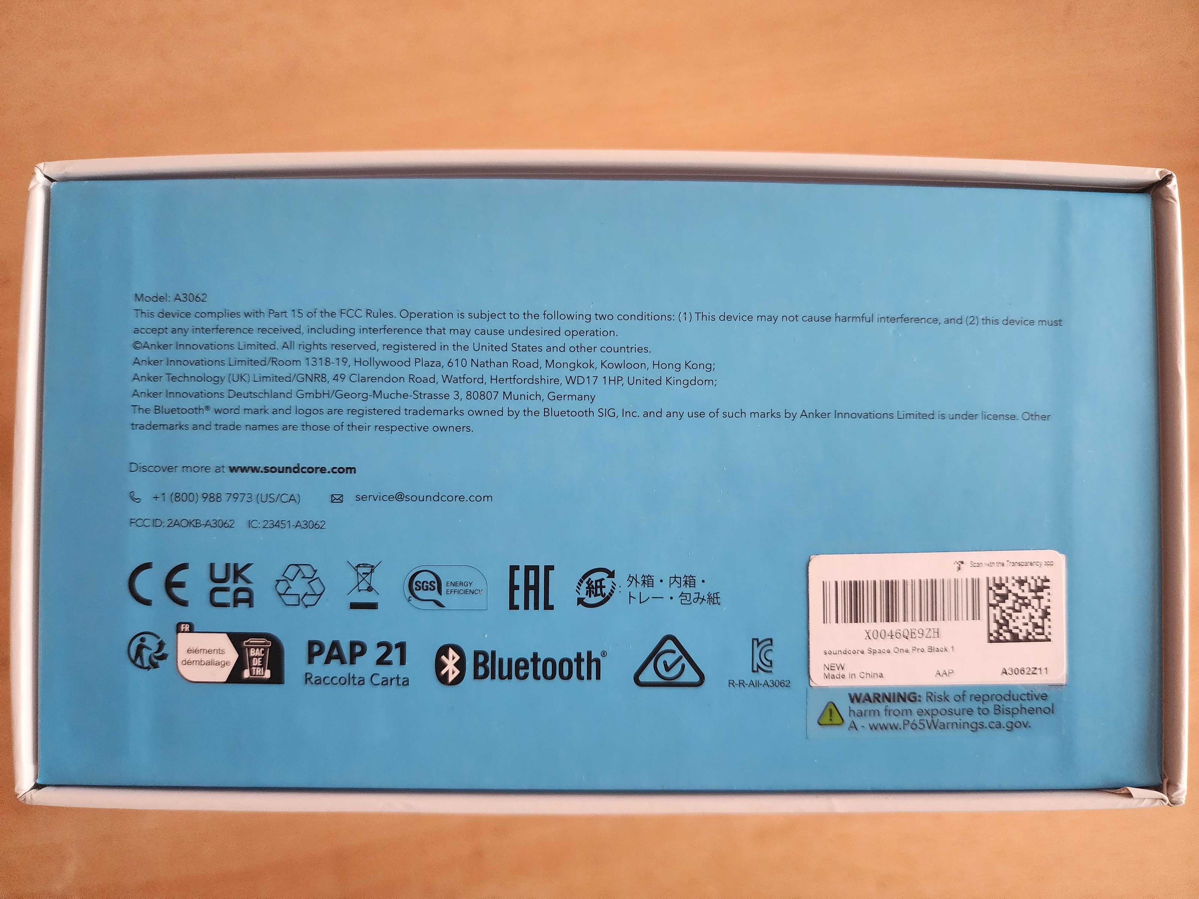 Наушники Soundcore Space One Pro A3062 Оригинал.