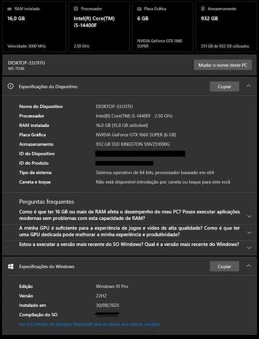 PC Gaming GTX 1660 Super